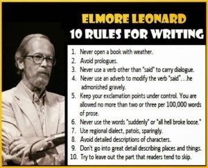 Elmore Leonard on writing